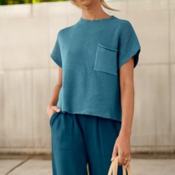 Short Sleeve Sweater and Pant Set - Picture 7 of 8